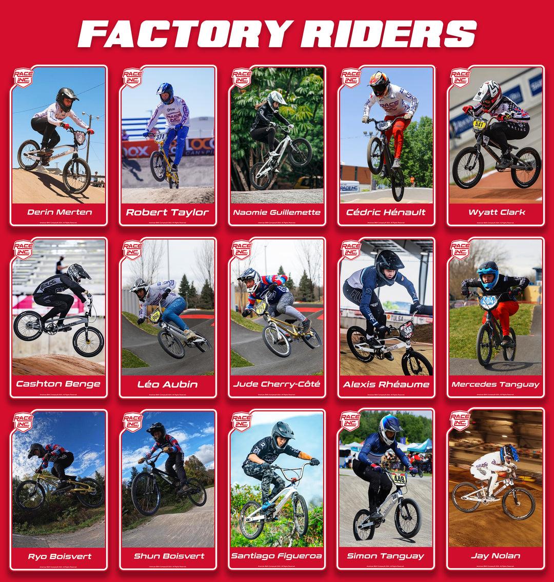 FACTORY RIDERS – Race Inc.