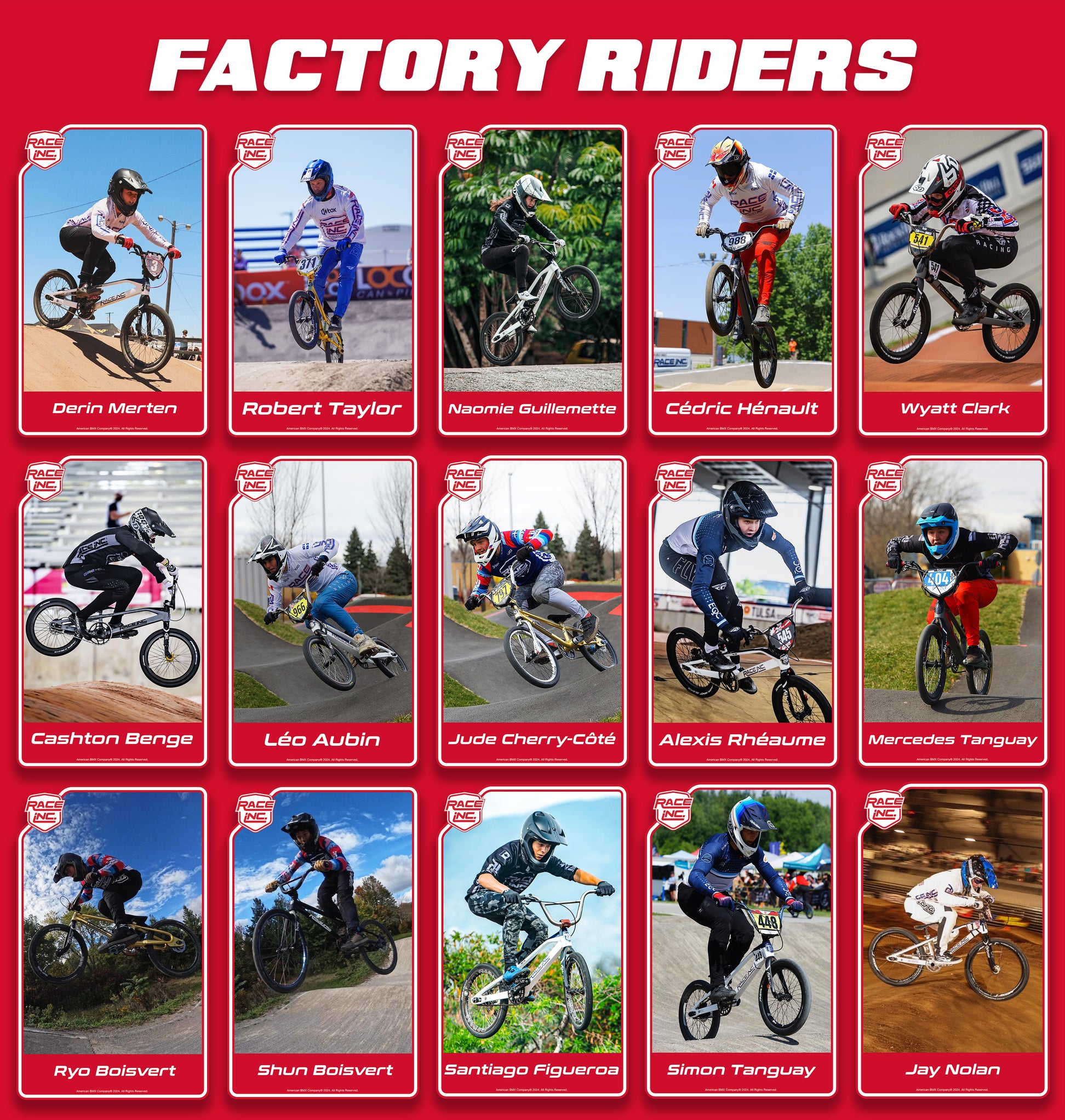 FACTORY RIDERS – Race Inc.