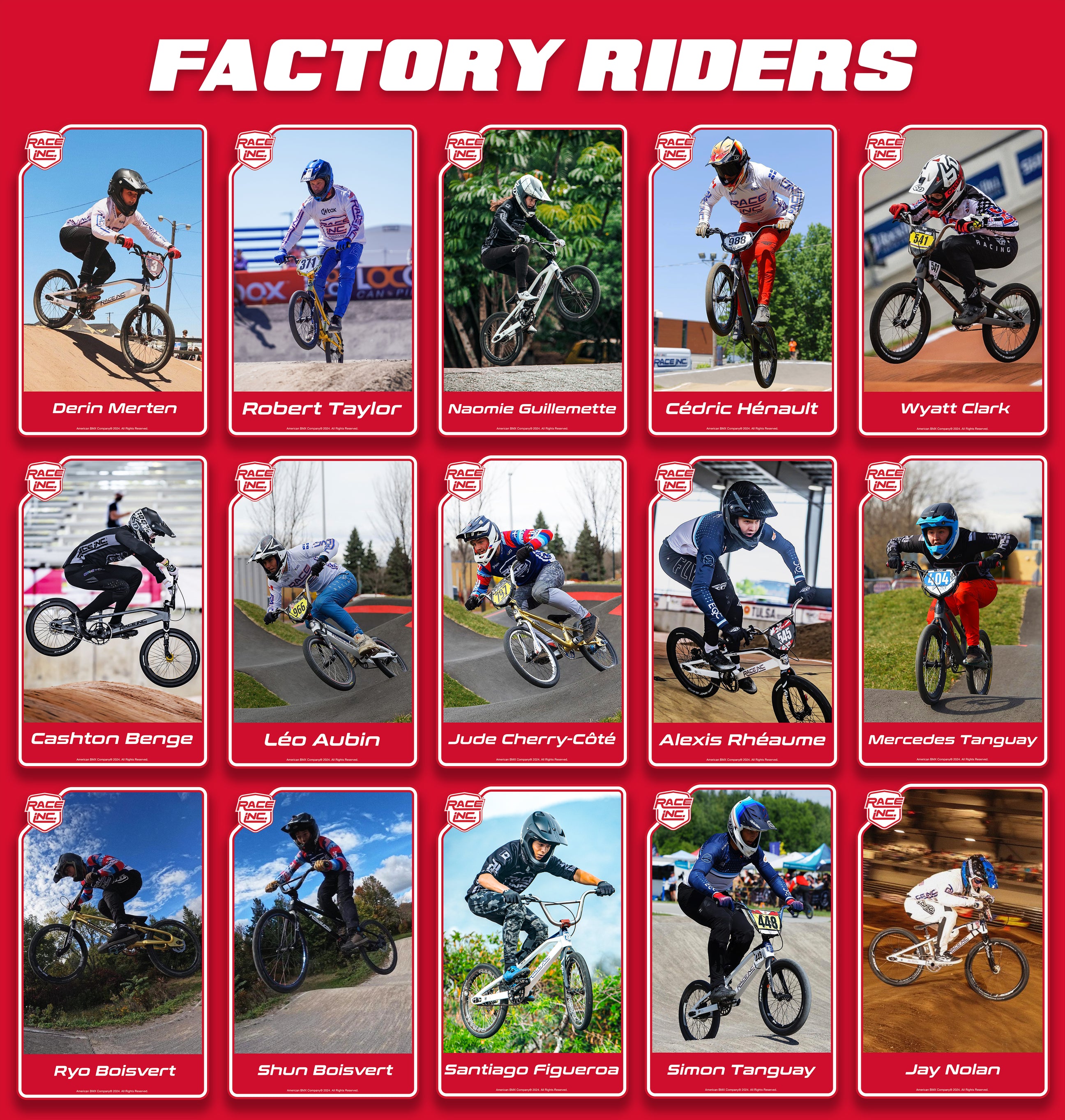 FACTORY RIDERS – Race Inc.